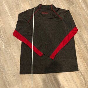 Colosseum dri-fit type material Indiana University Hoosiers 1/4 zip pullover